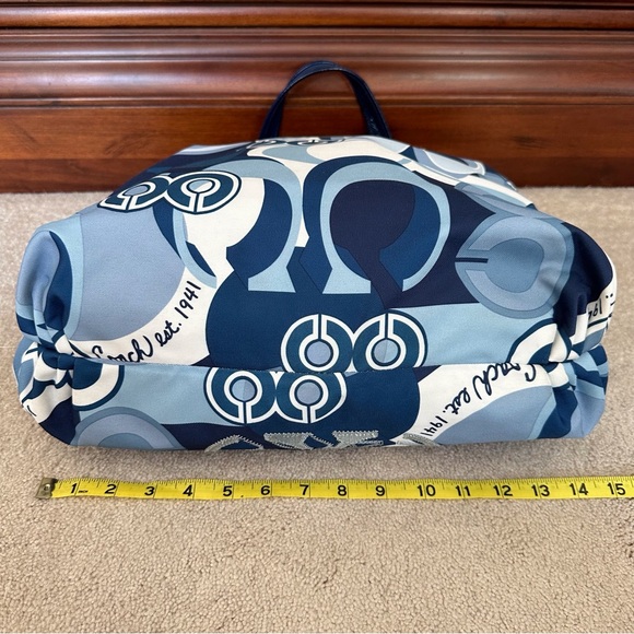 Coach Poppy Pop C Denim Appliqué Glam Tote - Picture 4 of 16